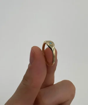 14 AYAR EKLEM YÜZÜĞÜ 1.77 GR - Görsel 3