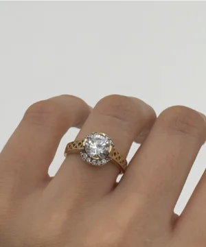 14 AYAR BAGET YÜZÜK 3.34 GR - Görsel 1