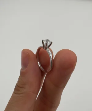 14 AYAR TEKTAŞ YÜZÜK 2.35 GR - Görsel 1