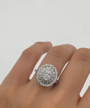 14 AYAR BAGET YÜZÜK 3.29 GR - Görsel 1