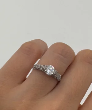 14 AYAR BAGET YÜZÜK 3.48 GR - Görsel 1