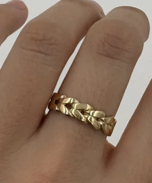 14 AYAR FANTAZİ YÜZÜK 2.20 GR - Görsel 1