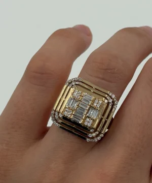 14 AYAR BAGET YÜZÜK 3.97 GR - Görsel 1