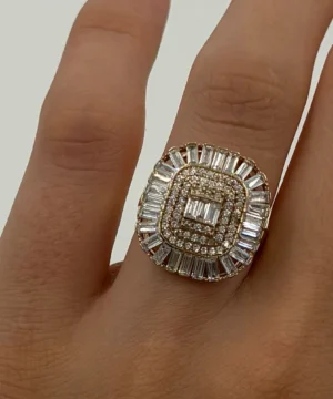 14 AYAR BAGET YÜZÜK 3.47 GR - Görsel 1