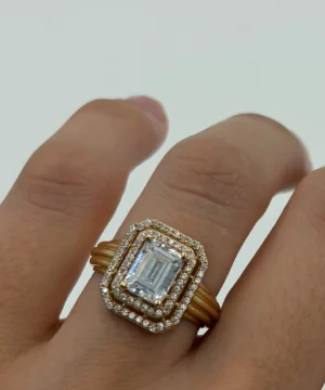 14 AYAR BAGET YÜZÜK 3.77 GR - Görsel 1