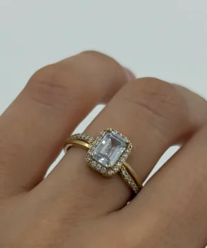 14 AYAR BAGET YÜZÜK 2.24 GR - Görsel 1