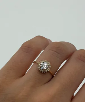 14 AYAR BAGET YÜZÜK 1.86 GR - Görsel 1