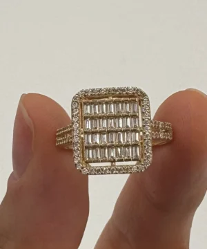 14 AYAR BAGET YÜZÜK 2.18 GR - Görsel 1