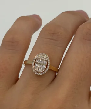 14 AYAR BAGET YÜZÜK 1.99 GR - Görsel 1