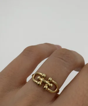 14 AYAR TİFFANY FANTAZİ YÜZÜK 1.64 GR - Görsel 2