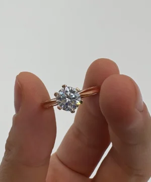 14 AYAR 6 KENAR TEKTAŞ YÜZÜK 2.80 GR - Görsel 2