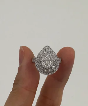 14 AYAR BAGET YÜZÜK 3.73 GR - Görsel 2