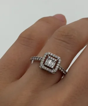 14 AYAR BAGET YÜZÜK 2.87 GR - Görsel 2