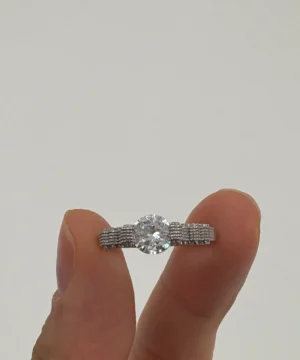 14 AYAR BAGET YÜZÜK 3.48 GR - Görsel 2