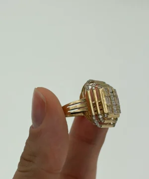 14 AYAR BAGET YÜZÜK 3.97 GR - Görsel 2