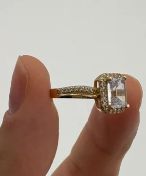 14 AYAR BAGET YÜZÜK 2.24 GR - Görsel 2