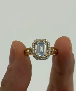 14 AYAR BAGET YÜZÜK 2.44 GR - Görsel 2