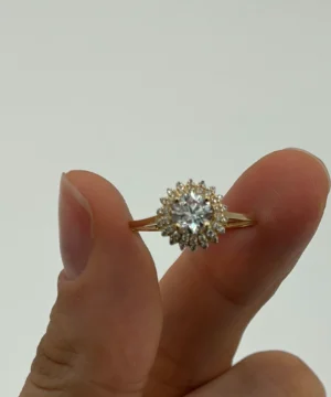 14 AYAR BAGET YÜZÜK 1.86 GR - Görsel 2