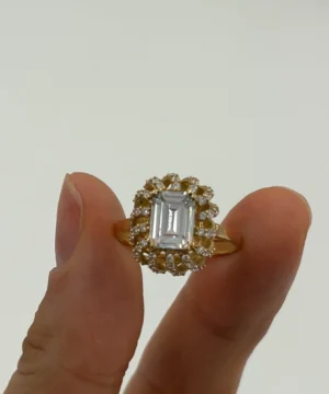 14 AYAR BAGET YÜZÜK 3.37 GR - Görsel 2