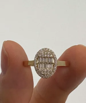 14 AYAR BAGET YÜZÜK 1.99 GR - Görsel 2