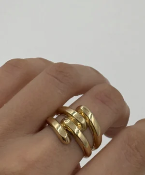 14 AYAR FANTAZİ YÜZÜK 3.43 GR - Görsel 2