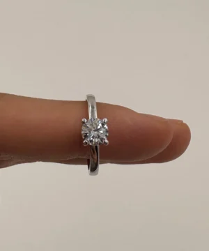 14 AYAR TEKTAŞ YÜZÜK 2.35 GR - Görsel 3