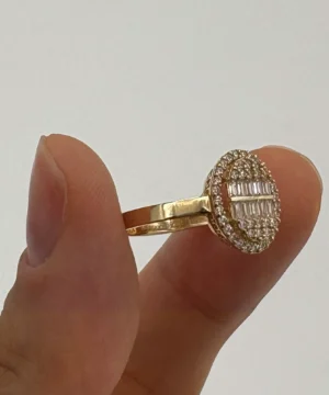 14 AYAR BAGET YÜZÜK 1.99 GR - Görsel 3