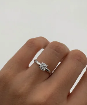 14 AYAR TEKTAŞ YÜZÜK 2.35 GR - Görsel 4