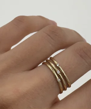 14 AYAR DORİKA TOPLU YÜZÜK 3.38 GR - Görsel 4