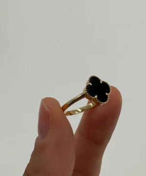 14 AYAR MAVİ TAŞ BAGET YÜZÜK 2.11 GR - Görsel 4