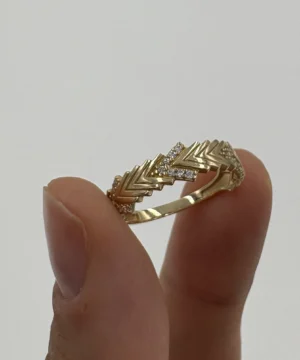 14 AYAR FANTAZİ YÜZÜK 2.05 GR - Görsel 5