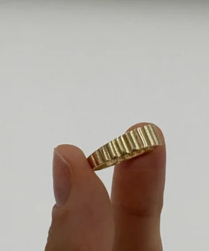 14 AYAR TİFFANY FANTAZİ YÜZÜK 1.64 GR - Görsel 5